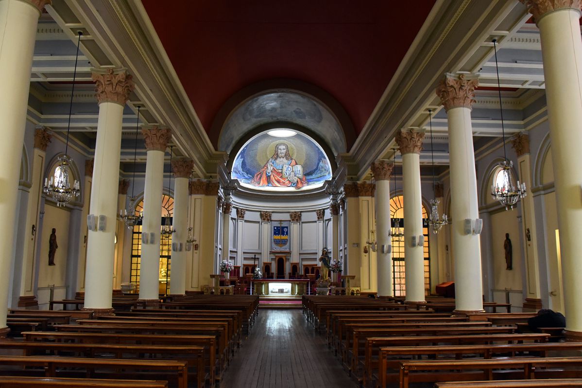 02B Looking Up The Main Aisle To The Altar Of The Sacred Heart Cathedral In Punta Arenas Chile